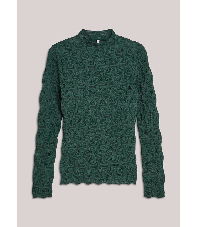 Summum Woman Top Spiderweb mesh - 000650 - Emerald green