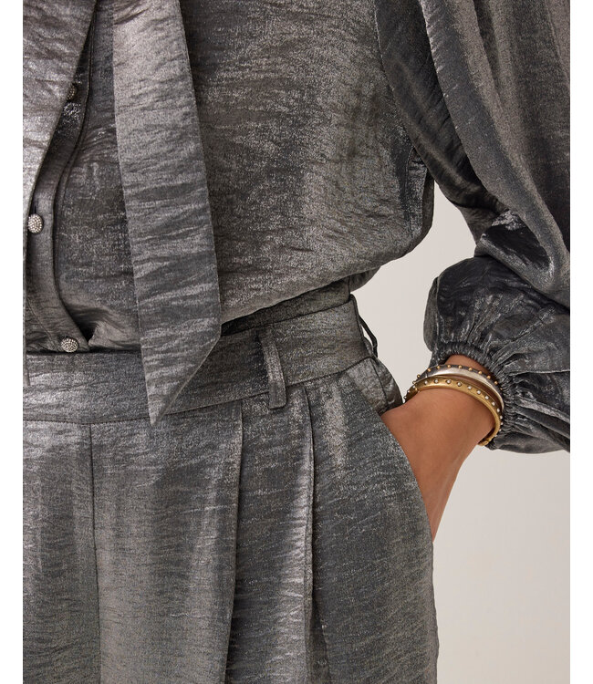 Summum Woman Trousers Metallic shine - 000825 - Mid grey