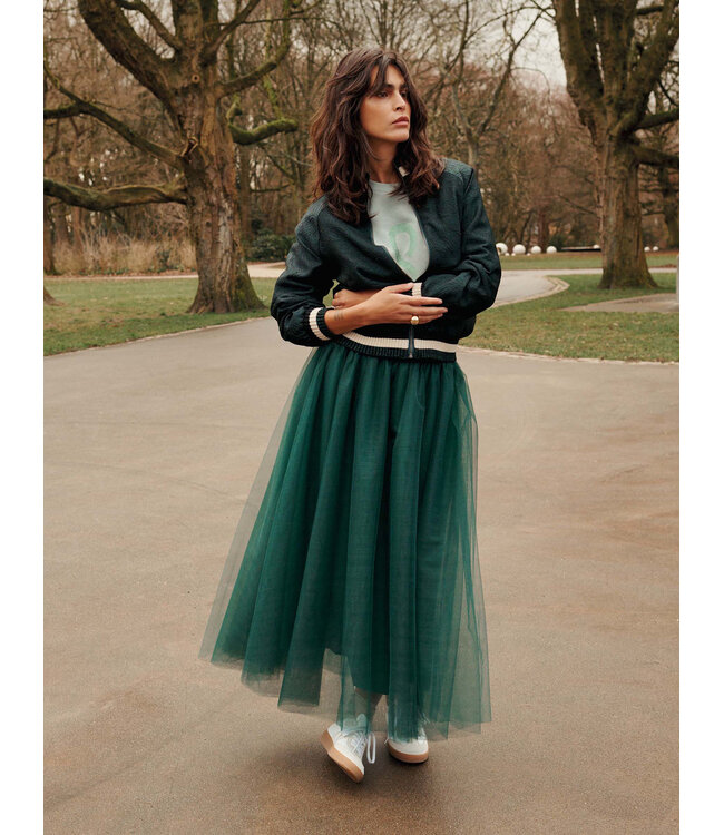 Summum Woman Skirt Mesh - 000650 - Emerald green