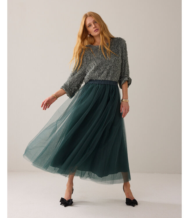 Summum Woman Skirt Mesh - 000650 - Emerald green