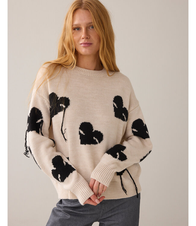 Summum Woman Sweater Instarsia knit - 000122 - Ivory