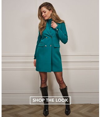 Esqualo Esqualo Dress blazer basic city Teal