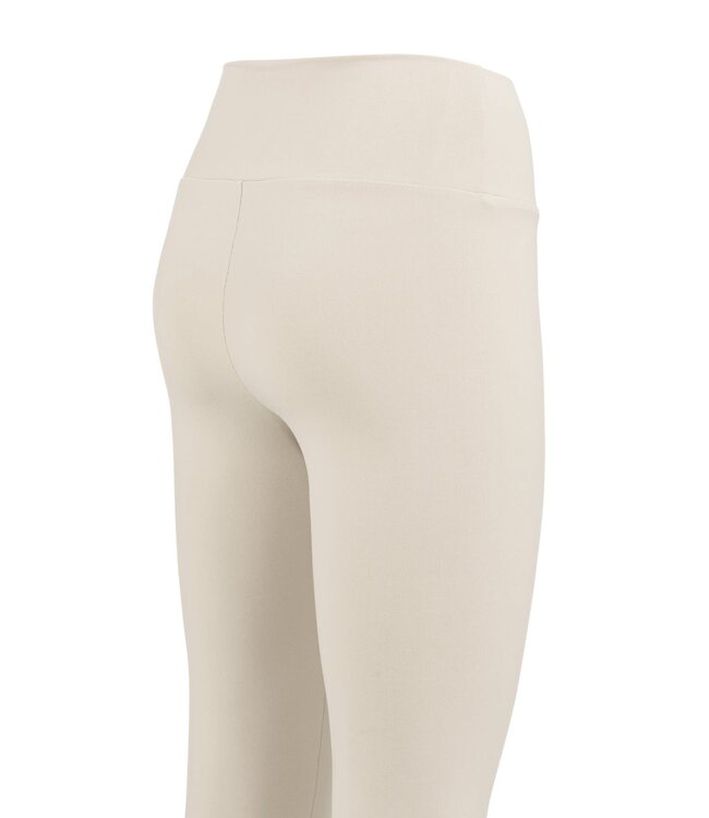 YAYA Basic leggings with high waist - OXFORD TAN BROWN
