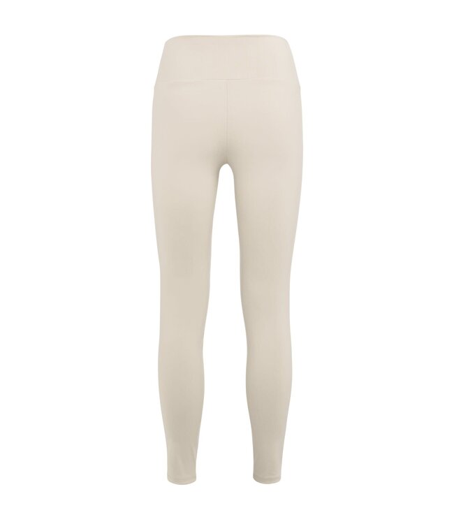YAYA Basic leggings with high waist - OXFORD TAN BROWN