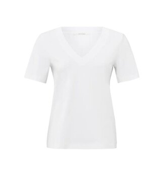 YAYA V-neck t-shirt - PURE WHITE