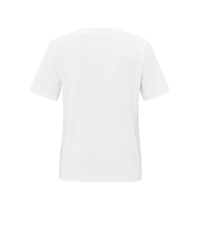 YAYA V-neck t-shirt - PURE WHITE
