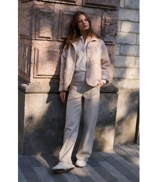 YAYA Cargo trousers with straight legs and patch pockets - L32 - OXFORD TAN BROWN