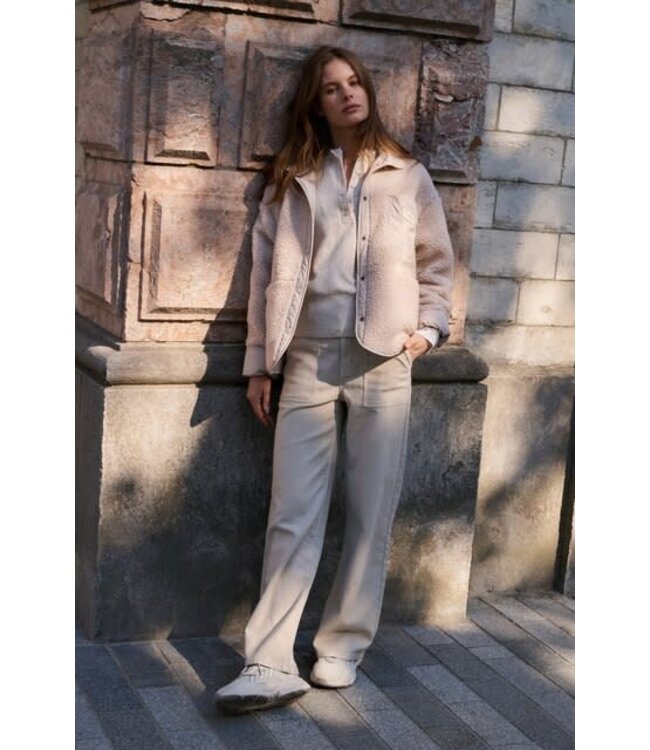 YAYA Cargo trousers with straight legs and patch pockets - L32 - OXFORD TAN BROWN