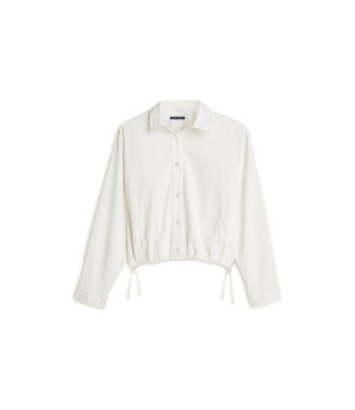 Summum Woman Blouse denim Light white cotton twill