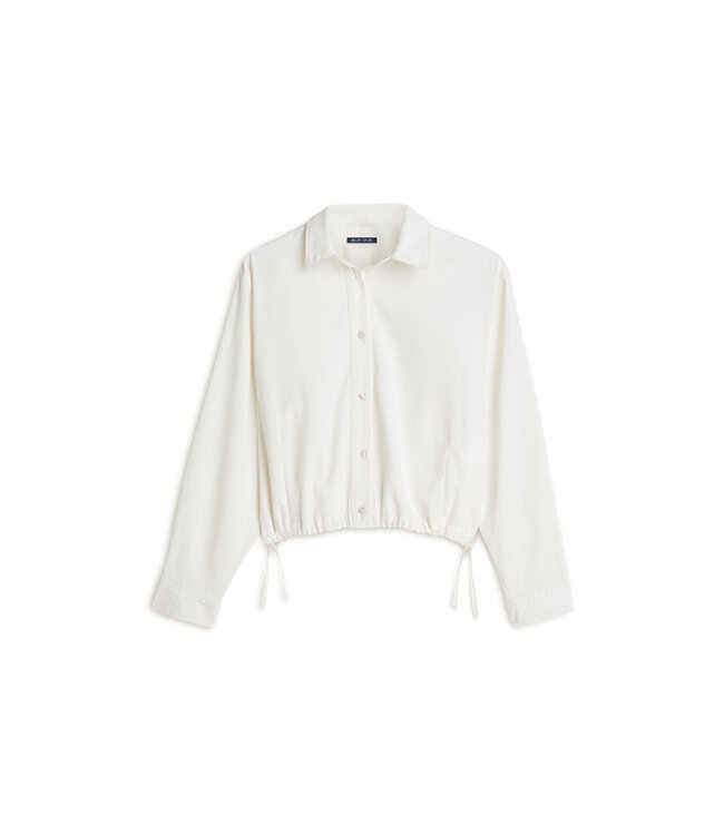 Summum Woman Blouse denim Light white cotton twill