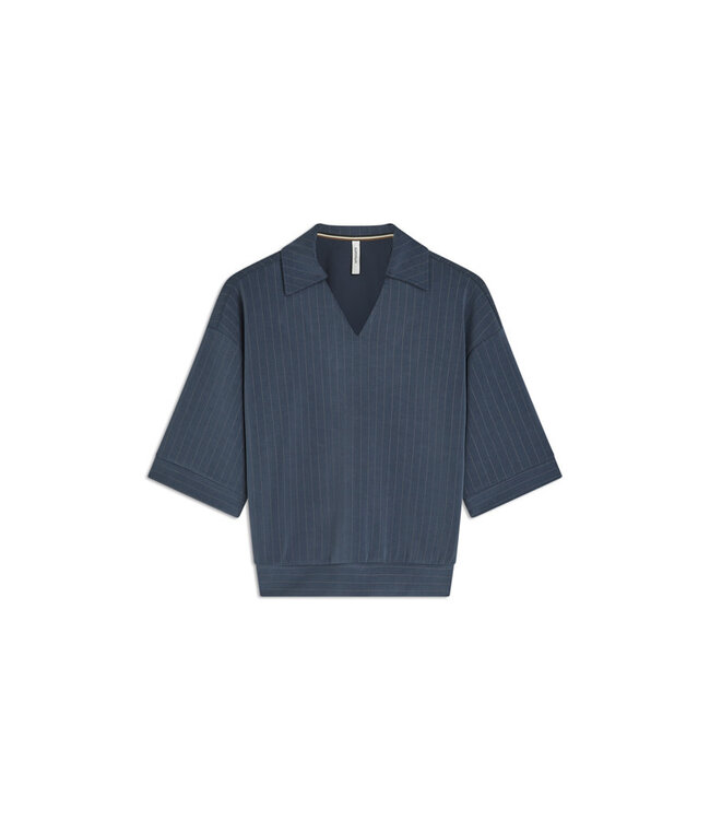 Summum Woman Top Pinstripe scuba