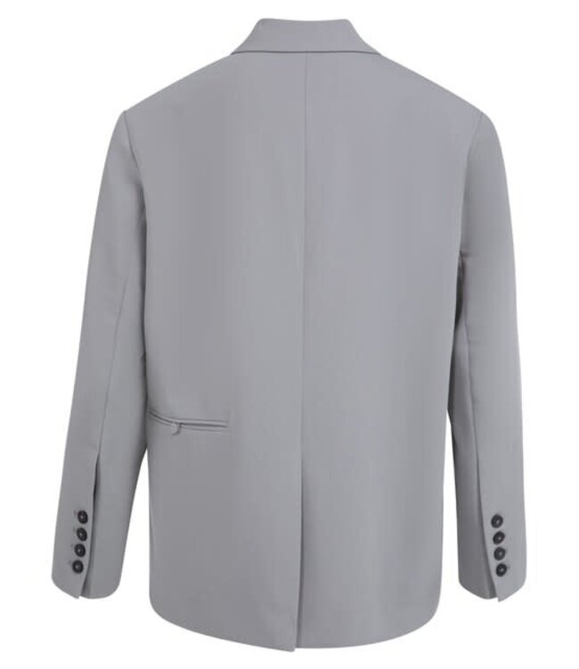 YAYA Oversized blazer with fancy button details - IRON GREY