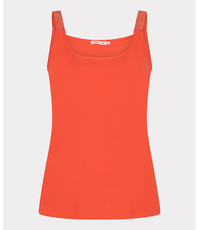 Esqualo Singlet lurex straps - Chili Red