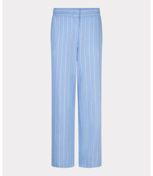 Esqualo Trousers linen - Pacific Blue