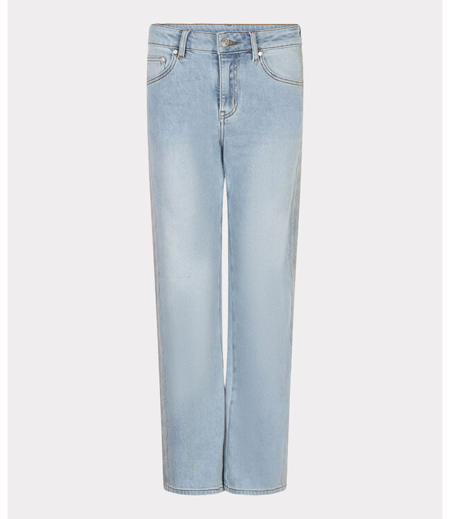 Esqualo Trousers jeans embroidery - Light Jeans Blue