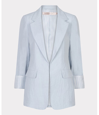 Esqualo Blazer fine crinkle - Light Blue