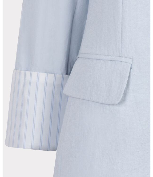 Esqualo Blazer fine crinkle - Light Blue