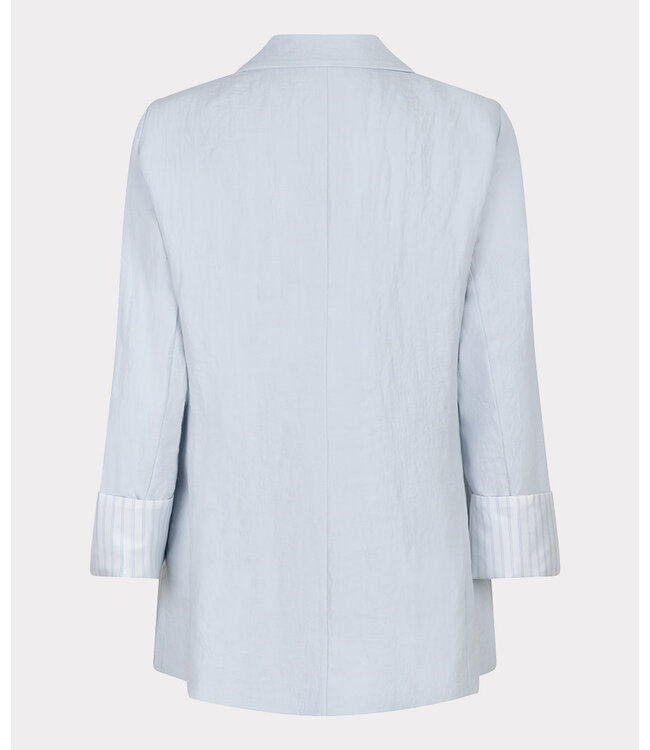 Esqualo Blazer fine crinkle - Light Blue