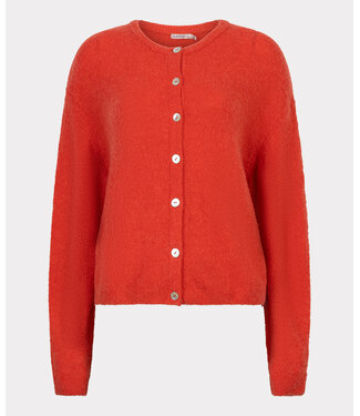 Esqualo Cardigan boxy - Chili Red