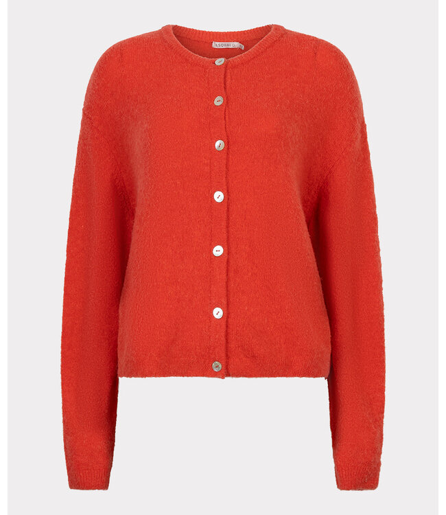 Esqualo Cardigan boxy - Chili Red