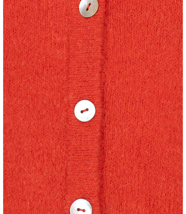 Esqualo Cardigan boxy - Chili Red