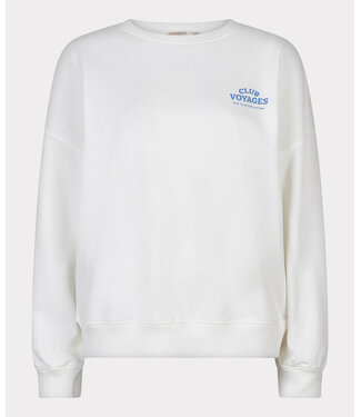 Esqualo Sweater 'cities' - Off White / Blue