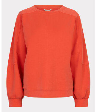 Esqualo Sweater fancy slve Modal - Chili Red