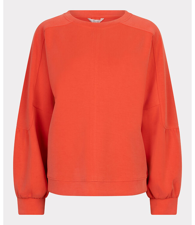 Esqualo Sweater fancy slve Modal - Chili Red