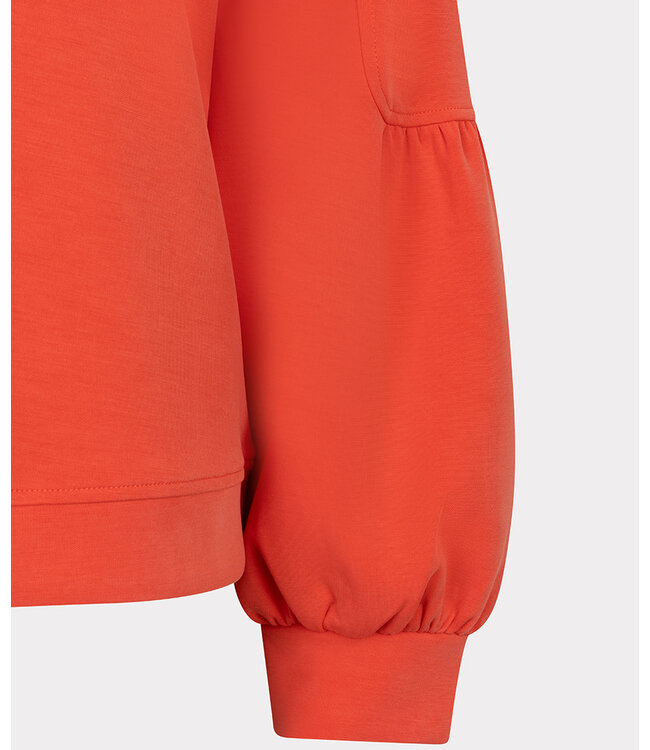 Esqualo Sweater fancy slve Modal - Chili Red