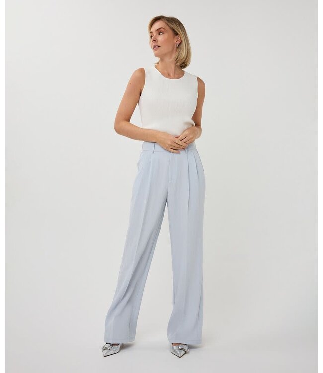 Esqualo Trousers fine crinkle - Light Blue