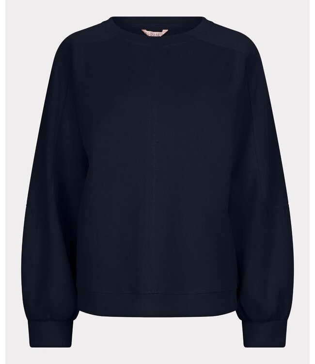 Esqualo Sweater fancy slve Modal - Navy