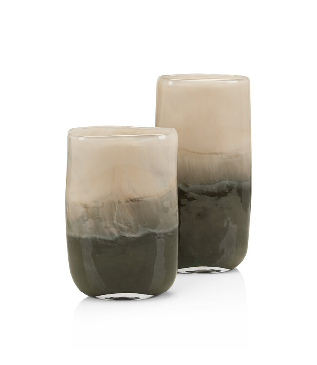 YAYA Glass vase with color gradient - MULTICOLOR