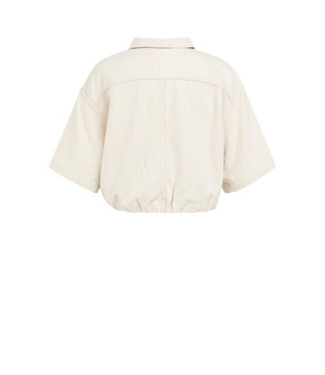 YAYA Denim look jacket - CLOUD CREME WHITE