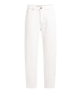 YAYA High waist barrel jeans with loose fit - OFF WHITE DENIM