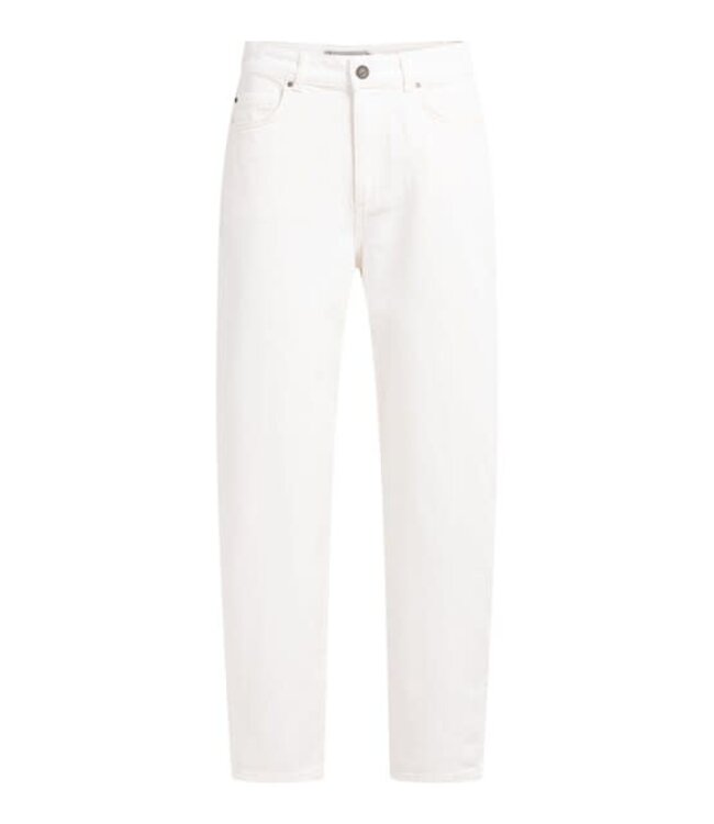 YAYA High waist barrel jeans with loose fit - OFF WHITE DENIM