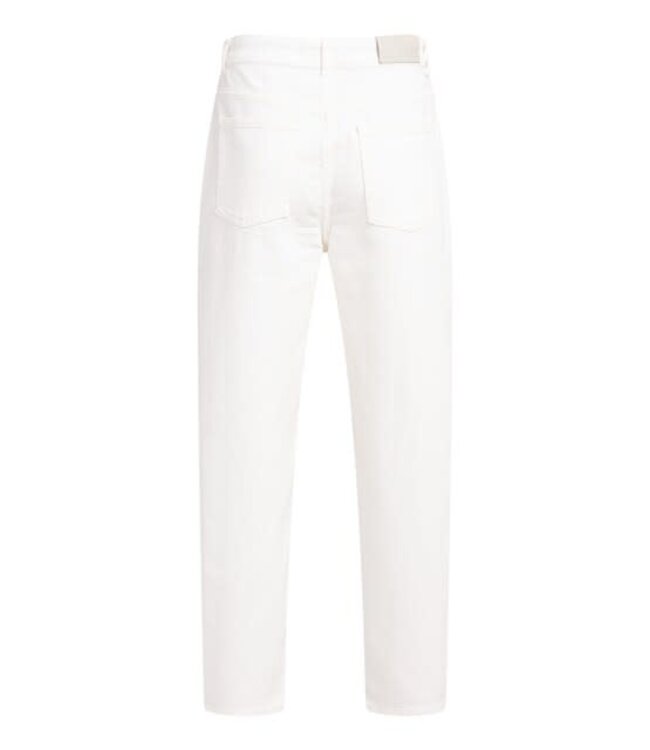 YAYA High waist barrel jeans with loose fit - OFF WHITE DENIM