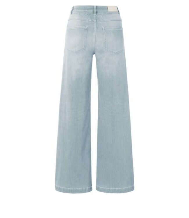 YAYA Jeans with high waist, extra wide legs and pockets - L32 - LIGHT BLUE DENIM
