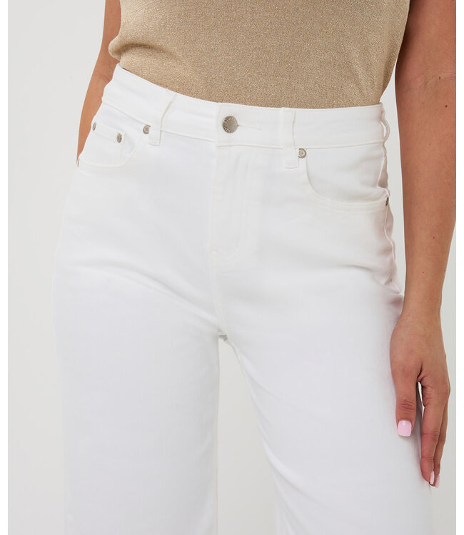 Esqualo Trousers denim wide Off White 34
