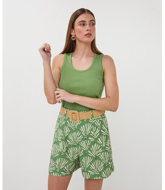 Esqualo Singlet rib knit Jungle Green XS