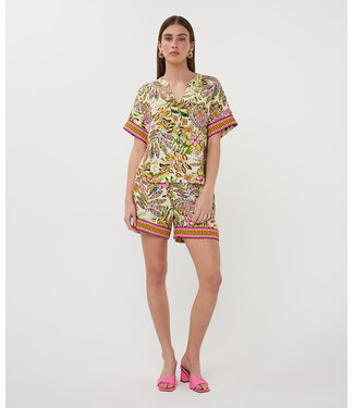 Esqualo Shorts Jungle print Print 34