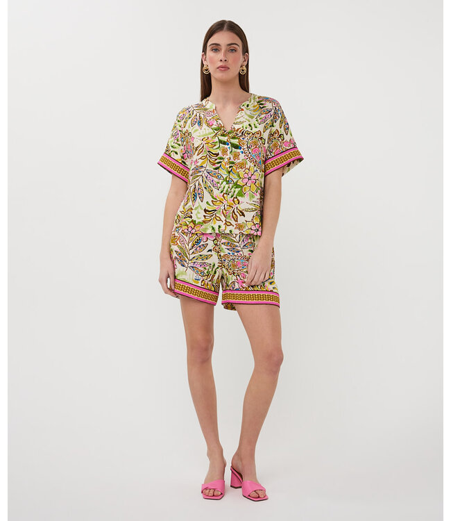 Esqualo Shorts Jungle print Print 34