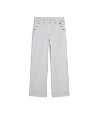 Summum Woman Flare pant Printed stripe twill