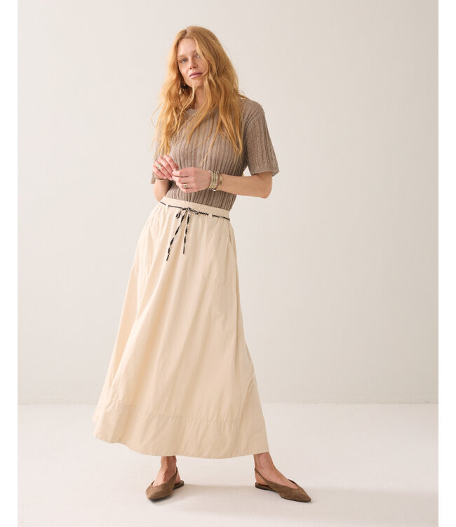 Summum Woman Skirt Breezy cotton canvas