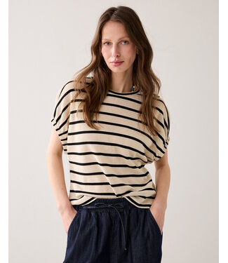 Summum Woman Top Striped gauze
