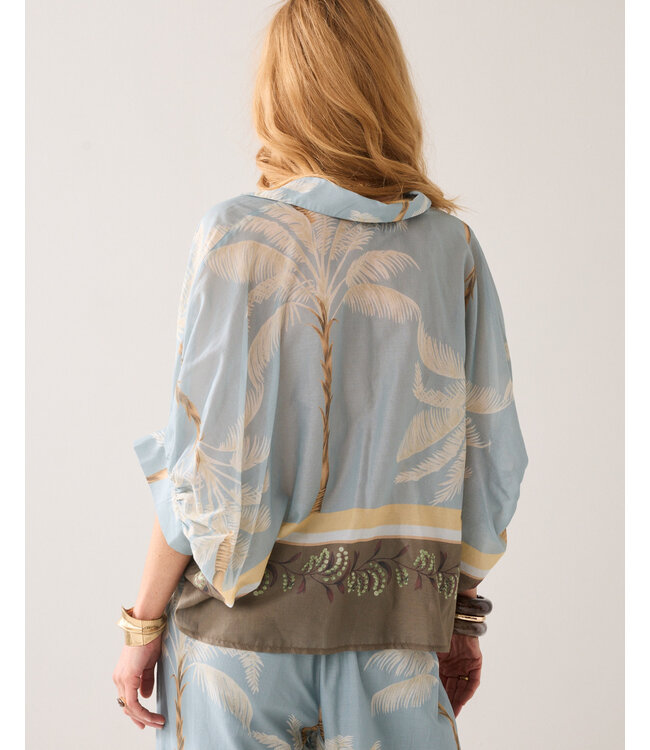 Summum Woman Blouse Palmtree print