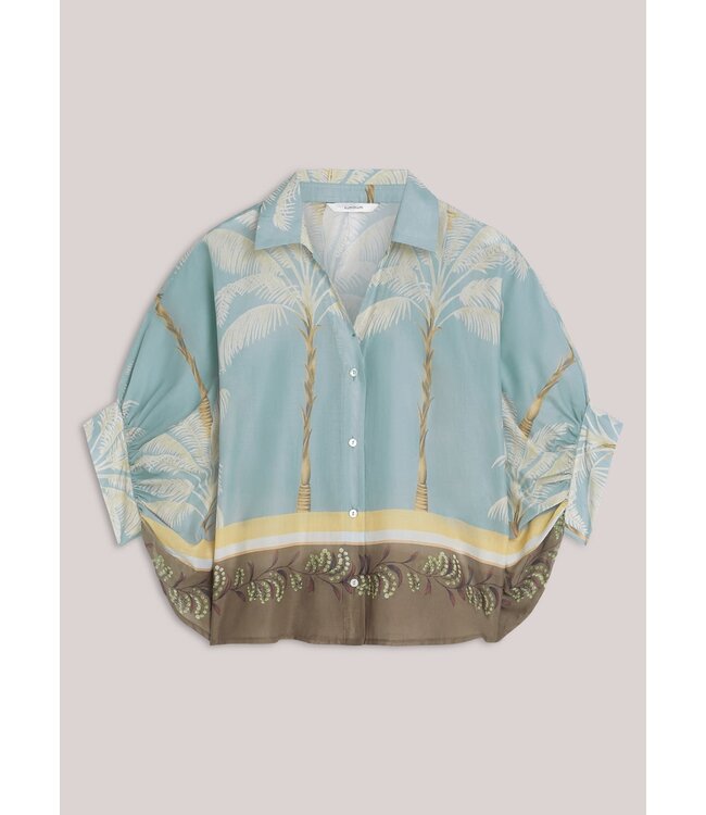 Summum Woman Blouse Palmtree print