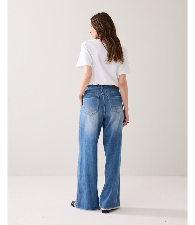 Summum Woman Wide leg jeans Soft flowy denim
