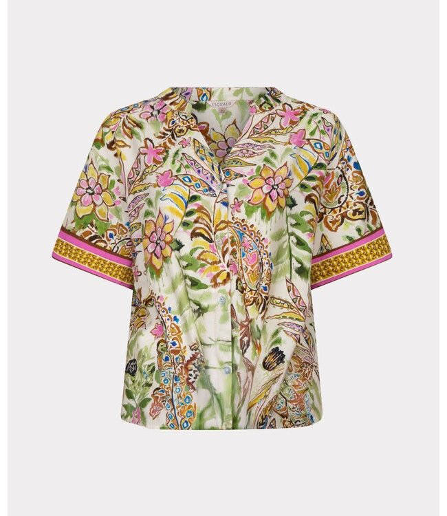 Esqualo Blouse knot Jungle print - Print