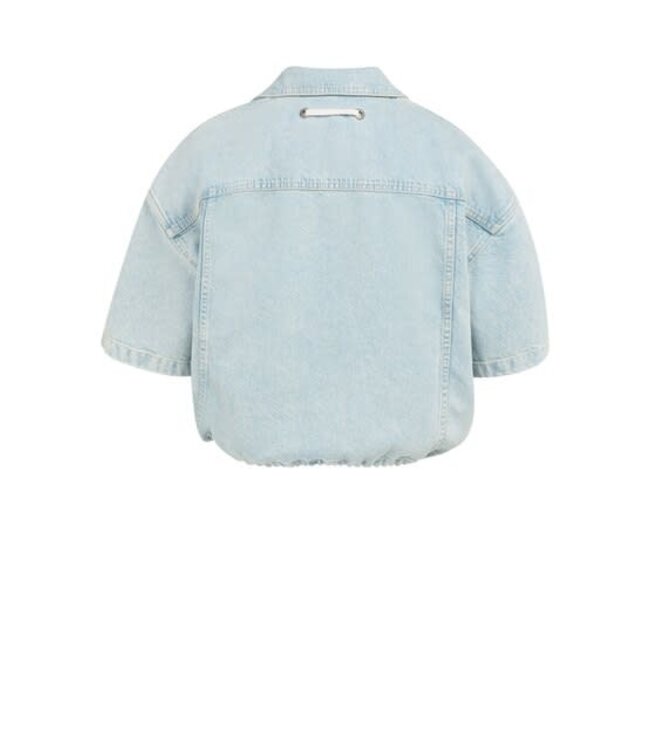 YAYA Colored worker denim jacket - LIGHT DENIM
