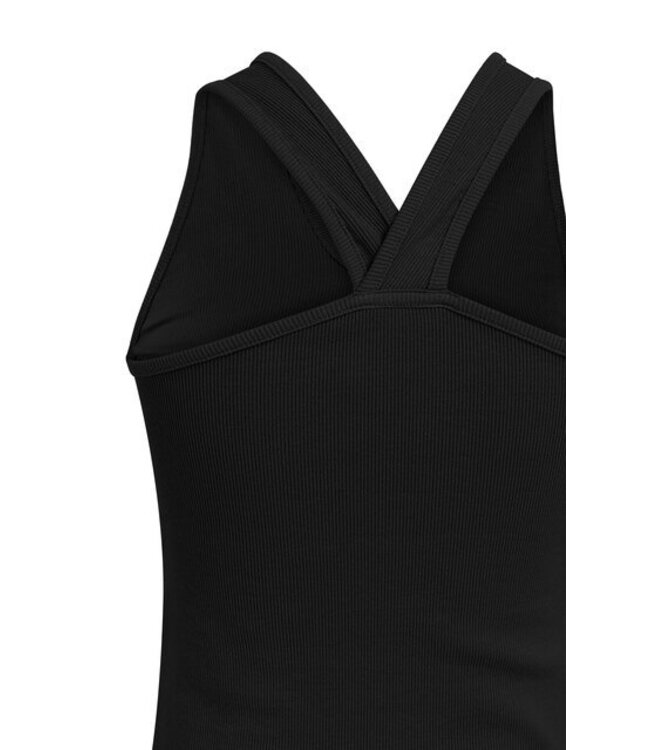YAYA Singlet with fancy racerback - BLACK